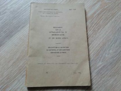 MAT 1120 daté 1984 (utilisation de la 12,7 M2HB) en français