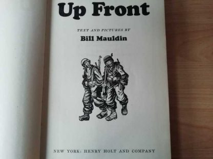 Livre original "UP FRONT" de Bill MAULDIN de 1945