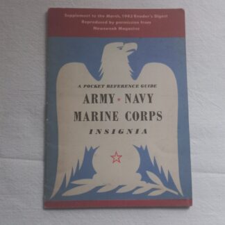 Livret original sur les insignes US daté 1943