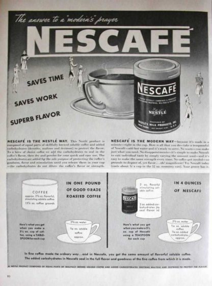 Boite de NESCAFE 15 cm (avant 1943)