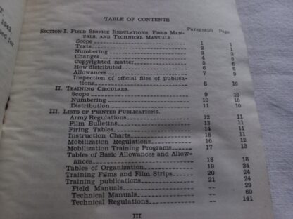 FM 21-6  daté 1943 (liste des FM et TM US) – Image 2