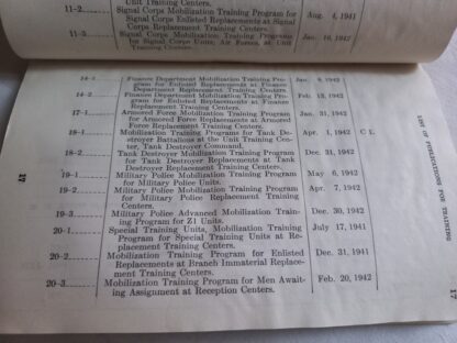 FM 21-6  daté 1943 (liste des FM et TM US) – Image 3