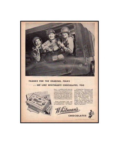 Boite de chocolats WHITMAN'S en TBE