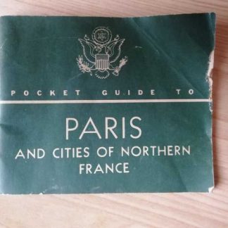 Pocket guide to Paris and nothern France daté 1944