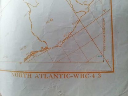 Carte de navigation de l'US AIR FORCE datée 1943