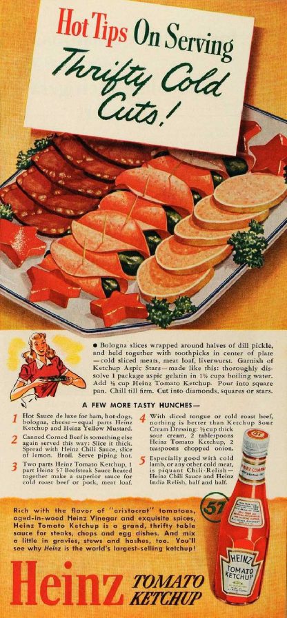 Bouteille de ketchup HEINZ de 1943