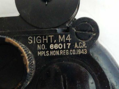 Appareil de visée daté 1943 pour mortier de 60 ou 81m/m