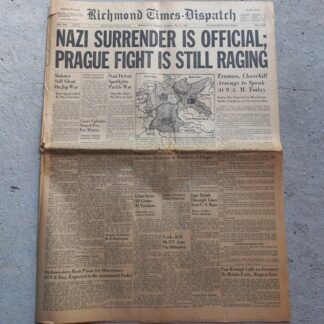 Journal RICHMOND TIMES DISPATCH du 8 mai 1945