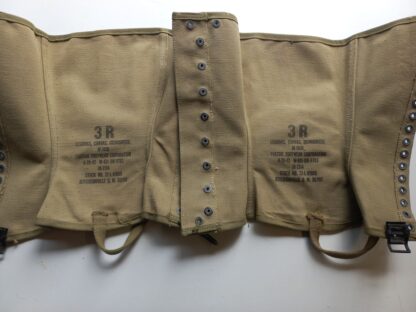 Paire de guêtres US 3R datées 1942 (02) – Image 3