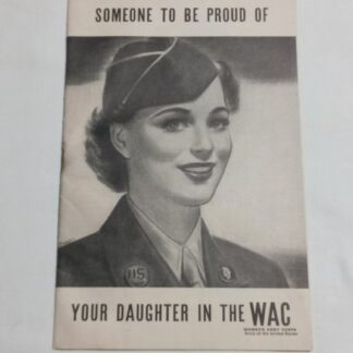 Rare livret original sur les WAC daté 1944