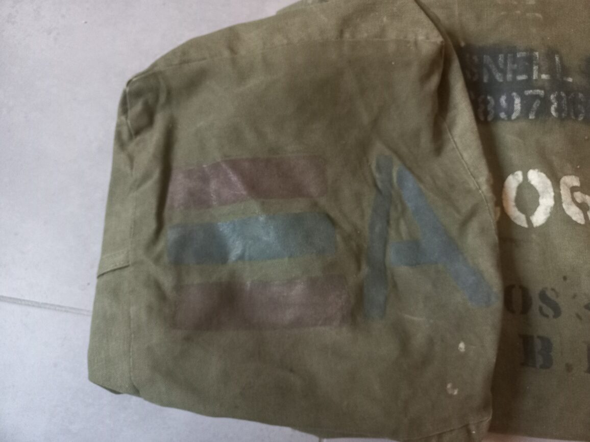 Duffel bag daté 1943 nominatif (MED. DEPT.) – Image 2