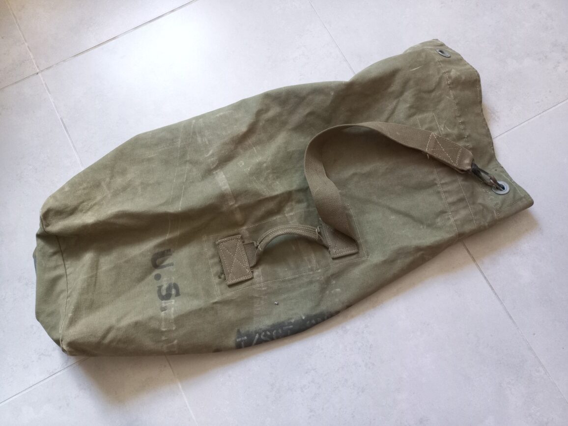 Duffel bag daté 1943 nominatif (MED. DEPT.) – Image 4