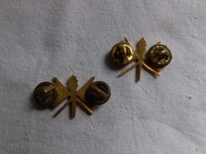 Paire d'insignes originales de col d'officier SIGNAL CORPS – Image 2