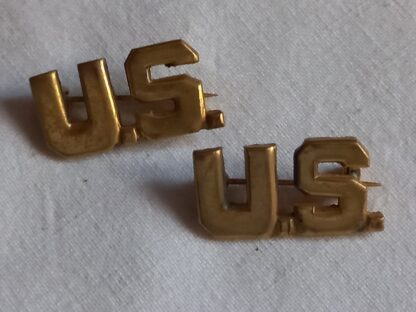 Paire d'insignes de col US d'officier (à épingle)