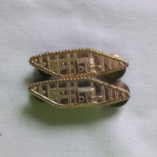 Paire d'insignes originales de col d'officier ARMORED