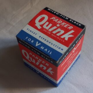 Flacon d'encre noire PARKER QUINK "V-MAIL" en boite d'origine