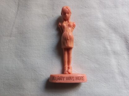 Figurine humoristique "KILROY WAS THERE" (variante rose)