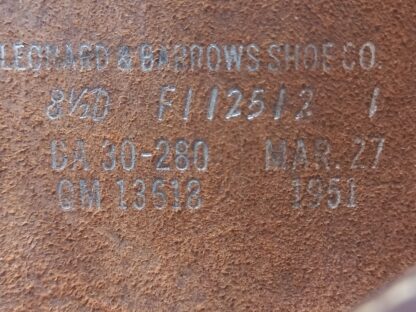 Bottes de marche M1948 US ARMY datées 1951 – Image 7