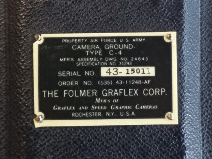 Appareil photo GRAFLEX US ARMY/AIR FORCE daté 1943 – Image 10