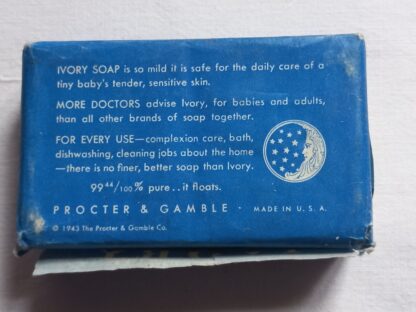 Savon IVORY petit modèle daté 1943 – Image 2