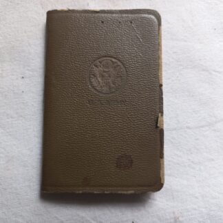Carnet d'adresses USARMY avec calendrier 1943/44 nominatif