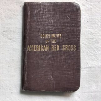 Carnet d'adresses RED CROSS avec calendrier 1945/46
