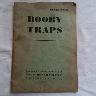 Manuel de l'US NAVY daté 1944 "BOOBY TRAPS"