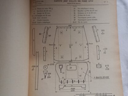 MAT 3945 daté 1962 baches et sangles (JEEP US et M201) – Image 2