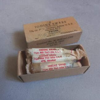 Boite de 6 iodines datée 1943 (pour insert)