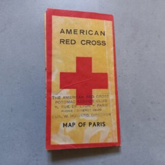 Carte de PARIS AMERICAN RED CROSS (carte Wehrmacht au dos)