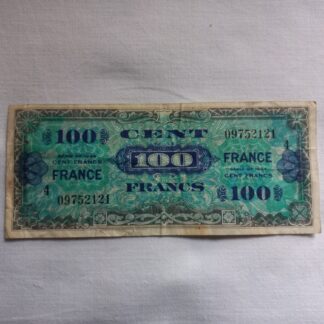Billet US de 100 francs daté 1944