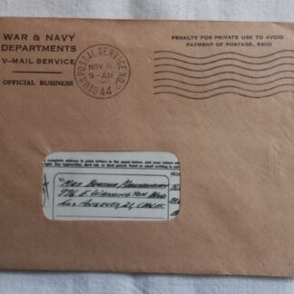 Lettre V-MAIL SERVICE datée 1944 (02)