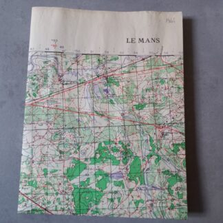 Carte originale du MANS datée 1944 (1/50000')