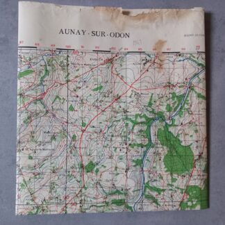 Carte originale d'AUNAY sur ODON datée 1943 (1/50000')