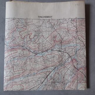 Carte US de TINCHEBRAY datée 1944 (1/25000')