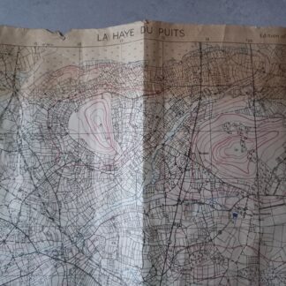Carte US de LA HAYE DU PUIT datée 1943 (1/25000')