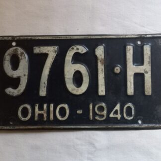 Plaque minéralogique datée 1940 (Ohio)