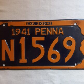 Plaque minéralogique datée 1942 (Pennsylvania)