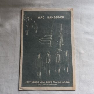 Rare prospectus original WAC du FORT DES MOINES daté 1944