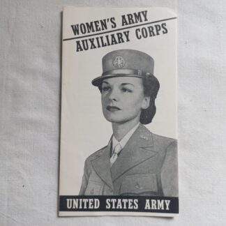 Rare prospectus de recrutement original WAAC daté 1942