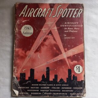 Livre original AIRCRAFT SPOTER de 1943 nominatif