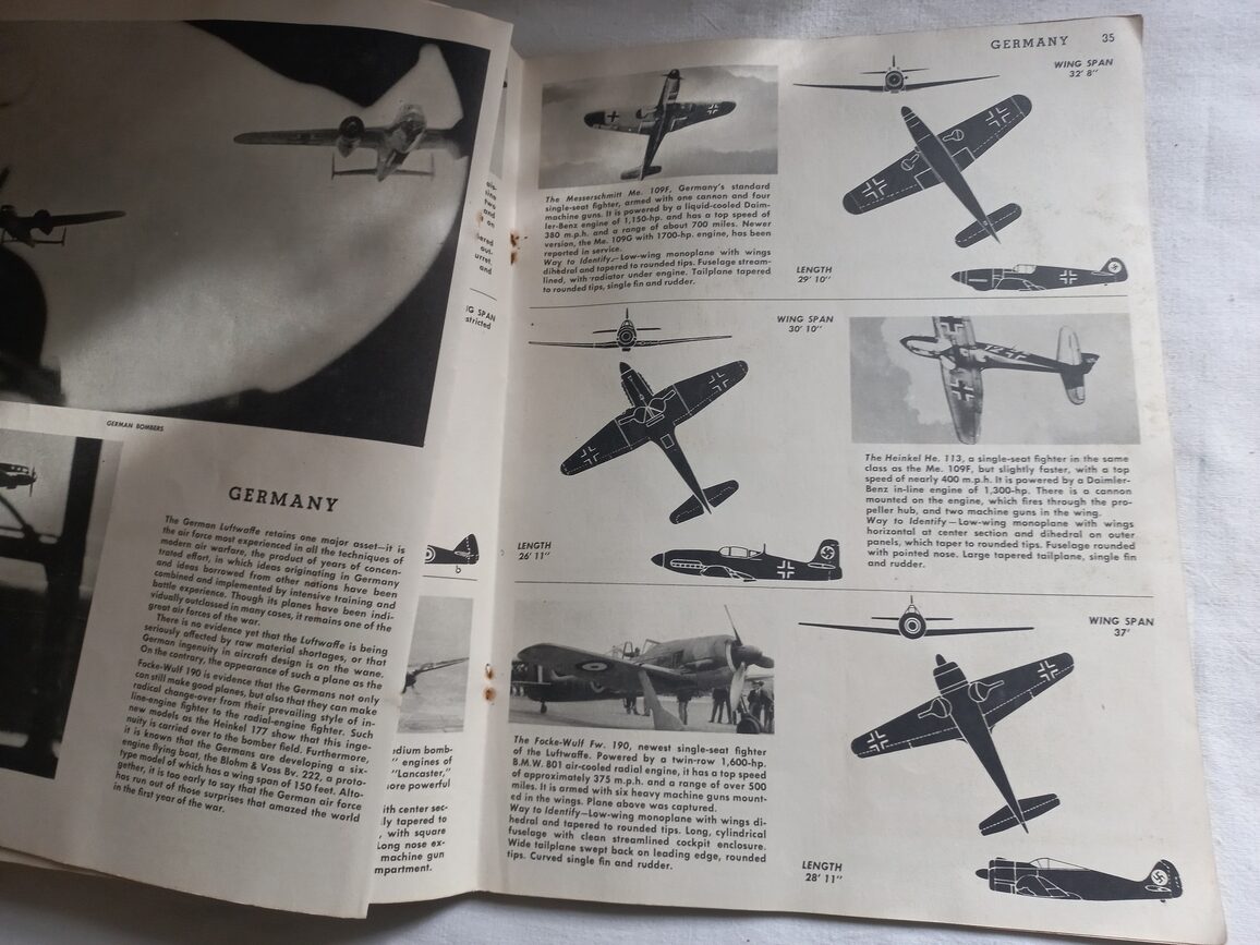 Livre original AIRCRAFT SPOTER de 1943 nominatif – Image 7