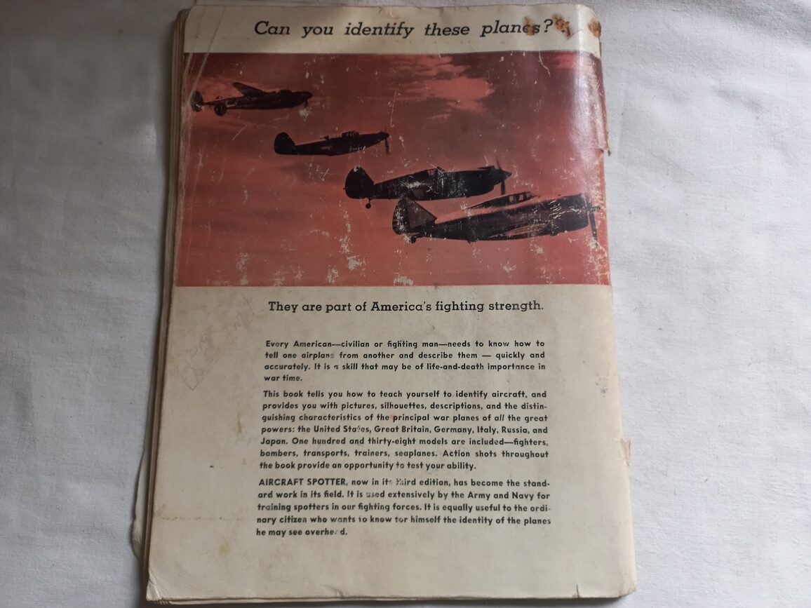Livre original AIRCRAFT SPOTER de 1943 nominatif – Image 10