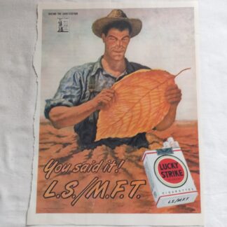 PUB originale LUCKY STRIKE datée 1943
