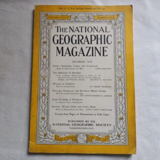 Magazine NATIONAL GEOGRAPHIC de octobre 1943