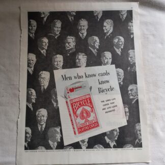 PUB originale BICYCLE de 1944