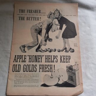 PUB originale OLD GOLD datée 1943