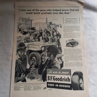 PUB originale B.F. GOODRICH de 1944