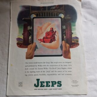 PUB originale JEEPS de 1944