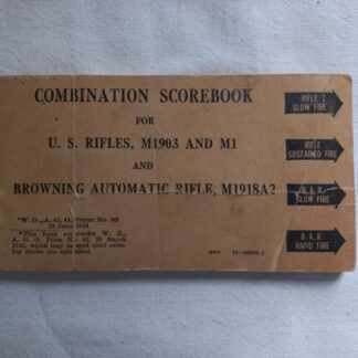 Carnet de tir neuf daté 1943